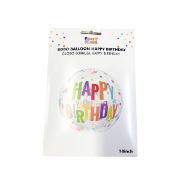 Imagen de GLOBO BURBUJA HAPPY BIRTHDAY 24"
