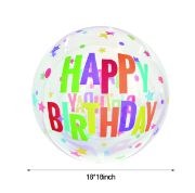 Imagen de GLOBO BURBUJA HAPPY BIRTHDAY 24"