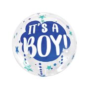 Imagen de GLOBO BURBUJA IT’S A BOY 24"