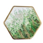 Imagen de PLATO HOJAS VERDES FOIL x8