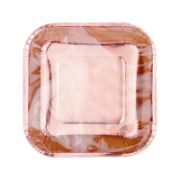 Imagen de PLATOS ROSE GOLD CUADRICULADO x8