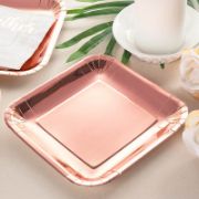 Imagen de PLATOS ROSE GOLD CUADRICULADO x8