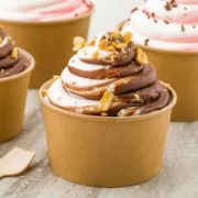 Imagen de 12 pzas. VASOS KRAFT PARA DULCES GRANDES 16oz