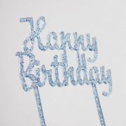 Imagen de TOPPER PARA PASTEL HAPPY BIRTHDAY AZUL