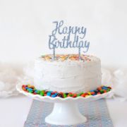 Imagen de TOPPER PARA PASTEL HAPPY BIRTHDAY AZUL