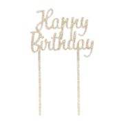 Imagen de TOPPER PARA PASTEL HAPPY BIRTHDAY DORADO