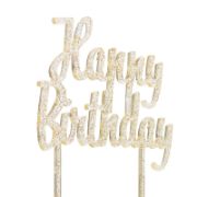 Imagen de TOPPER PARA PASTEL HAPPY BIRTHDAY DORADO