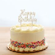 Imagen de TOPPER PARA PASTEL HAPPY BIRTHDAY DORADO