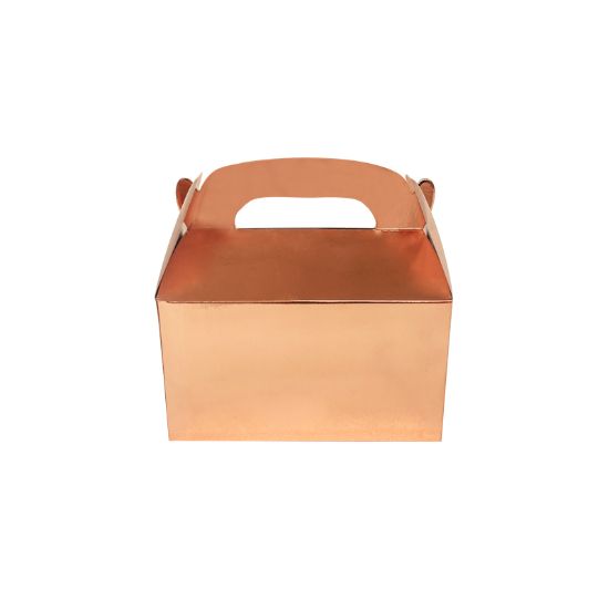 Imagen de CAJAS ROSE GOLD DE PAPEL 6 pzas
