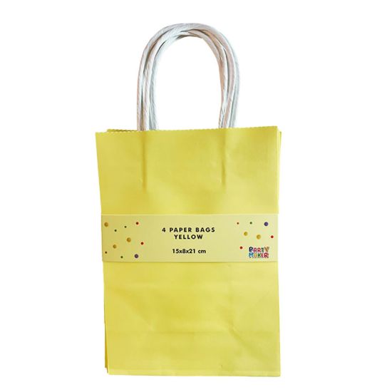 Imagen de BOLSAS DE PAPEL AMARILLO (4x)