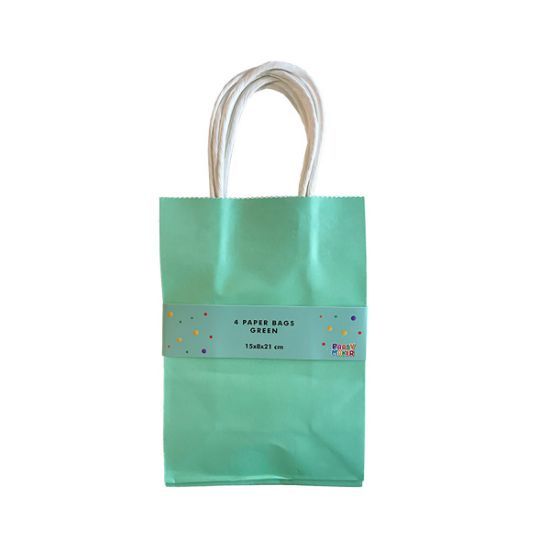 Imagen de BOLSAS DE PAPEL VERDE (4 piezas)