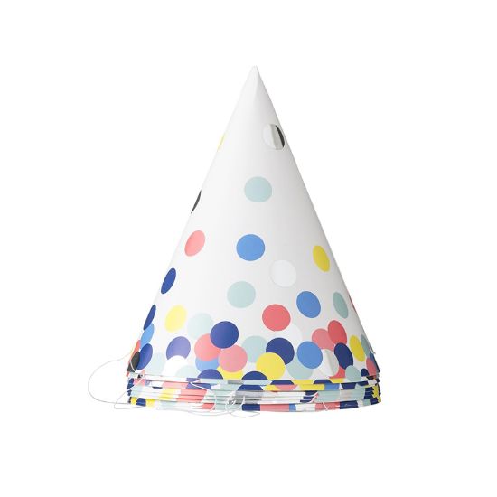 Imagen de GORRITOS DE PAPEL  DOTS 8 pzas.