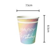 Imagen de VASO DE PAPEL ARCOÍRIS