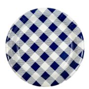 Imagen de PLATO GINGHAM AZUL GRANDE x20