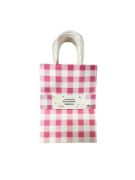 Imagen de BOLSAS DE PAPEL GINGHAM ROSA 10pzas