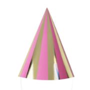 Imagen de GORRITOS DE PAPEL ROSA 6 pzas.