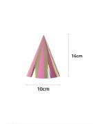 Imagen de GORRITOS DE PAPEL ROSA 6 pzas.