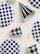 Imagen de GORRITOS DE PAPEL AZUL 6 pzas.