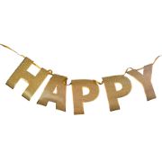 Imagen de BANNER HAPPY BIRTHDAY PREMIUM DORADO