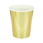 Imagen de VASO DORADOS FOIL 9oz. 8 pzas.