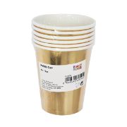 Imagen de VASO DORADOS FOIL 9oz. 8 pzas.