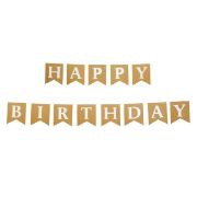 Imagen de BUNTING HAPPY BIRTHDAY KRAFT LISTO PARA USAR