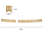 Imagen de BUNTING HAPPY BIRTHDAY KRAFT LISTO PARA USAR