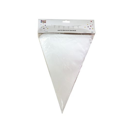 Imagen de BANDERÍN EXTRA GRANDE  PARA EXTERIOR BLANCO 10m.