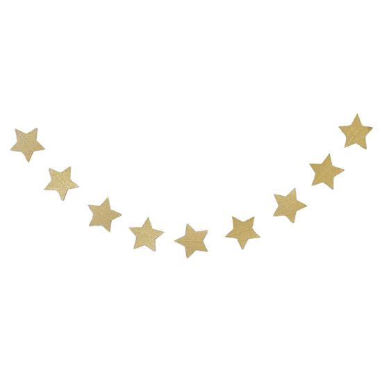 Imagen de BUNTING ESTRELLAS DORADAS 2m.