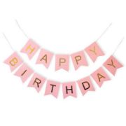 Imagen de BUNTING HAPPY BIRTHDAY ROSA