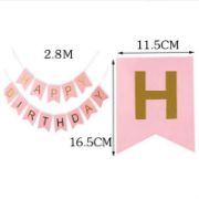 Imagen de BUNTING HAPPY BIRTHDAY ROSA