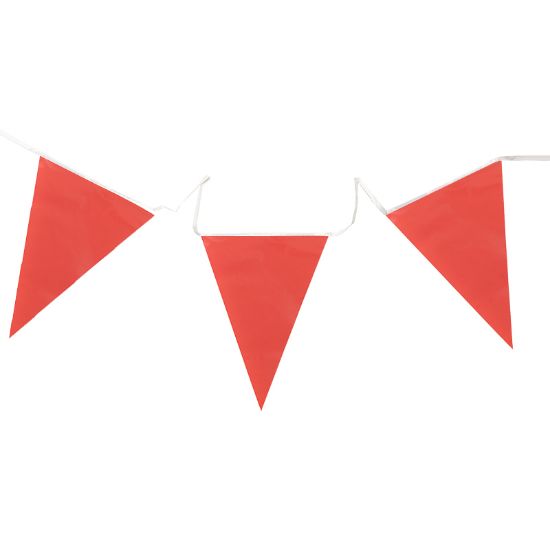 Imagen de BUNTING EXTRA GRANDE PARA EXTERIOR ROJO 10M.