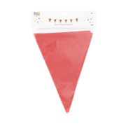 Imagen de BUNTING EXTRA GRANDE PARA EXTERIOR ROJO 10M.