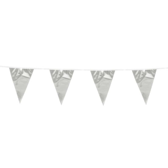 Imagen de BUNTING PLÁSTICO PLATA