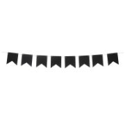Imagen de BUNTING DE PAPEL NEGRO CON GIS PARA PERSONALIZAR 1 PZA.