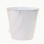 Imagen de MINI CUBETA METÁLICA BLANCA