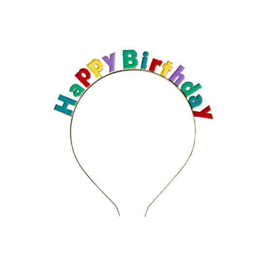 Imagen de TIARA HAPPY BIRTHDAY METÁLICA