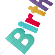 Imagen de BANNER DE PAPEL HAPPY BIRTHDAY COLECCIÓN CANDY