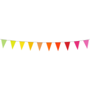 Imagen de BANDERIN EXTRA GRANDE PARA EXTERIOR DE COLORES 10M.