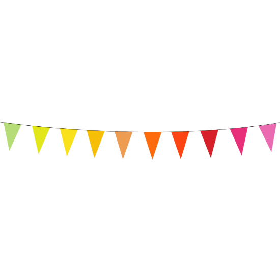 Imagen de BANDERIN EXTRA GRANDE PARA EXTERIOR DE COLORES 10M.