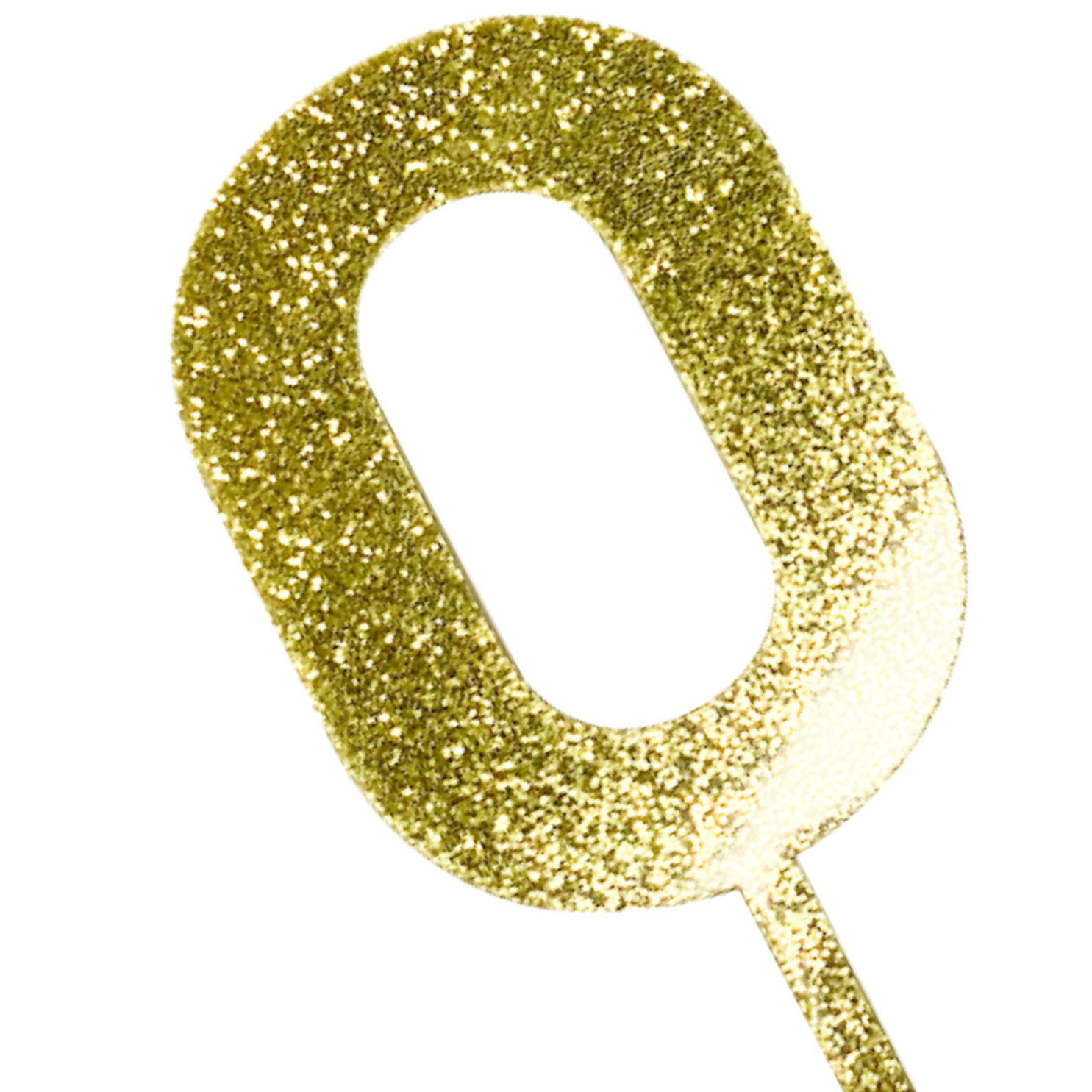 Party Maker. TOPPER PARA PASTEL REUTILIZABLE NÚMERO 0