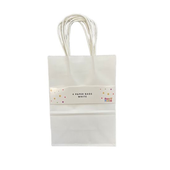 Imagen de BOLSAS DE PAPEL BLANCO (4x)