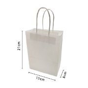 Imagen de BOLSAS DE PAPEL BLANCO (4x)