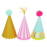 Imagen de GORRITOS DE PAPEL PREMIUM 3 PZAS.