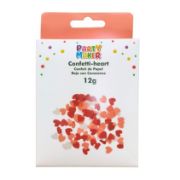 Imagen de CAJA CON CONFETI DE PAPEL ROJO CON CORAZONES