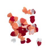 Imagen de CAJA CON CONFETTI DE PAPEL ROJO CON CORAZONES
