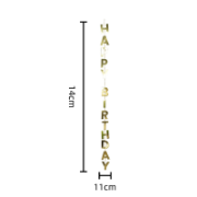 Imagen de TIRAS HAPPRY BIRTHDAY FOIL PARA GLOBOS CON HELIO x5