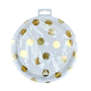 Imagen de PLATO GRANDE CIRCULOS FOIL 8x