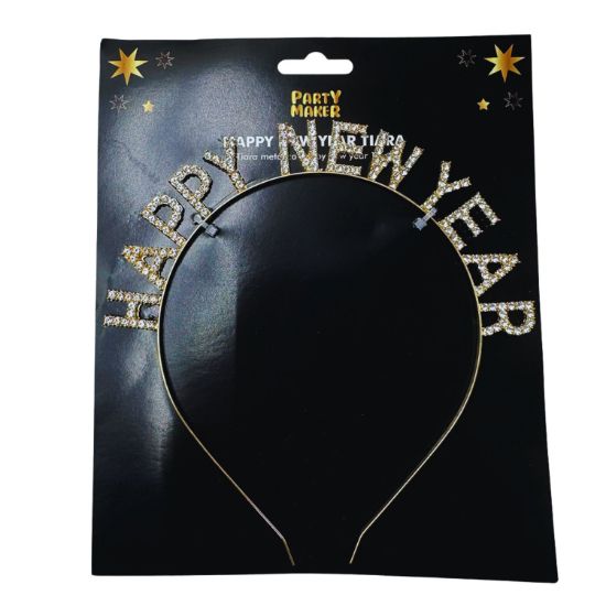 Imagen de TIARA METÁLICA PREMIUM HAPPY NEW YEAR 1 PZA.