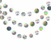 Imagen de TIRAS PARA GLOBOS O BANDERÍN CÍRCULOS FOIL 3 pzas.
